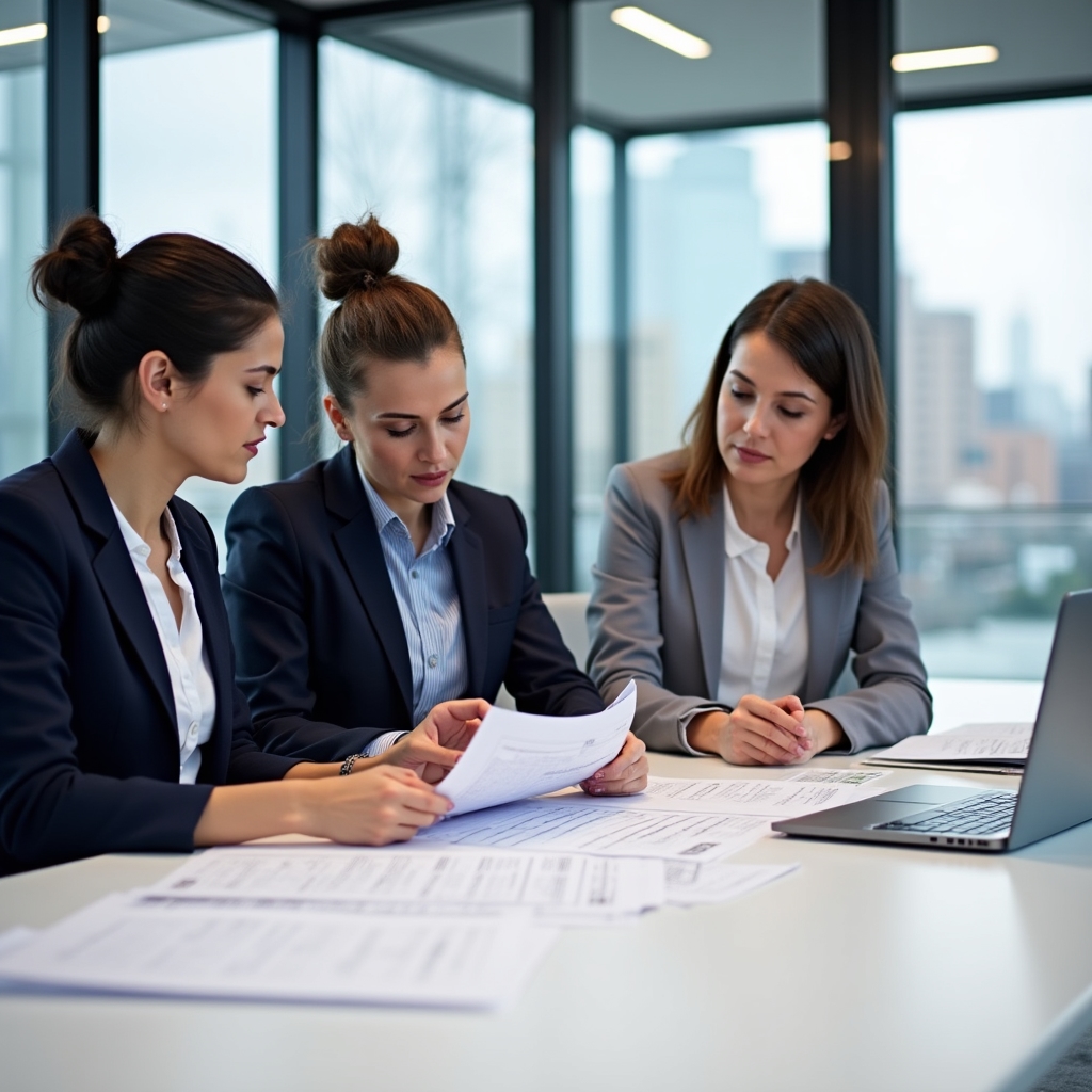 Team di Qyxoxmorhub durante una riunione di sviluppo dei programmi formativi